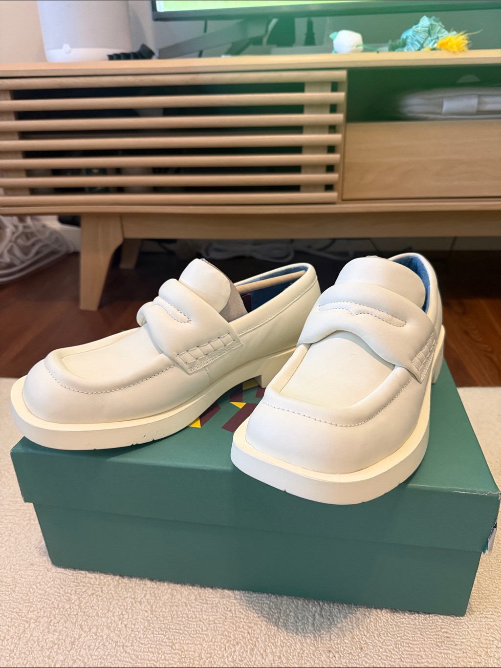 Camperlab 1978 Leather Loafer White